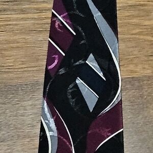 ADOLFO mens 100% polyester tie SIZE 55x4 MULTICOLOR